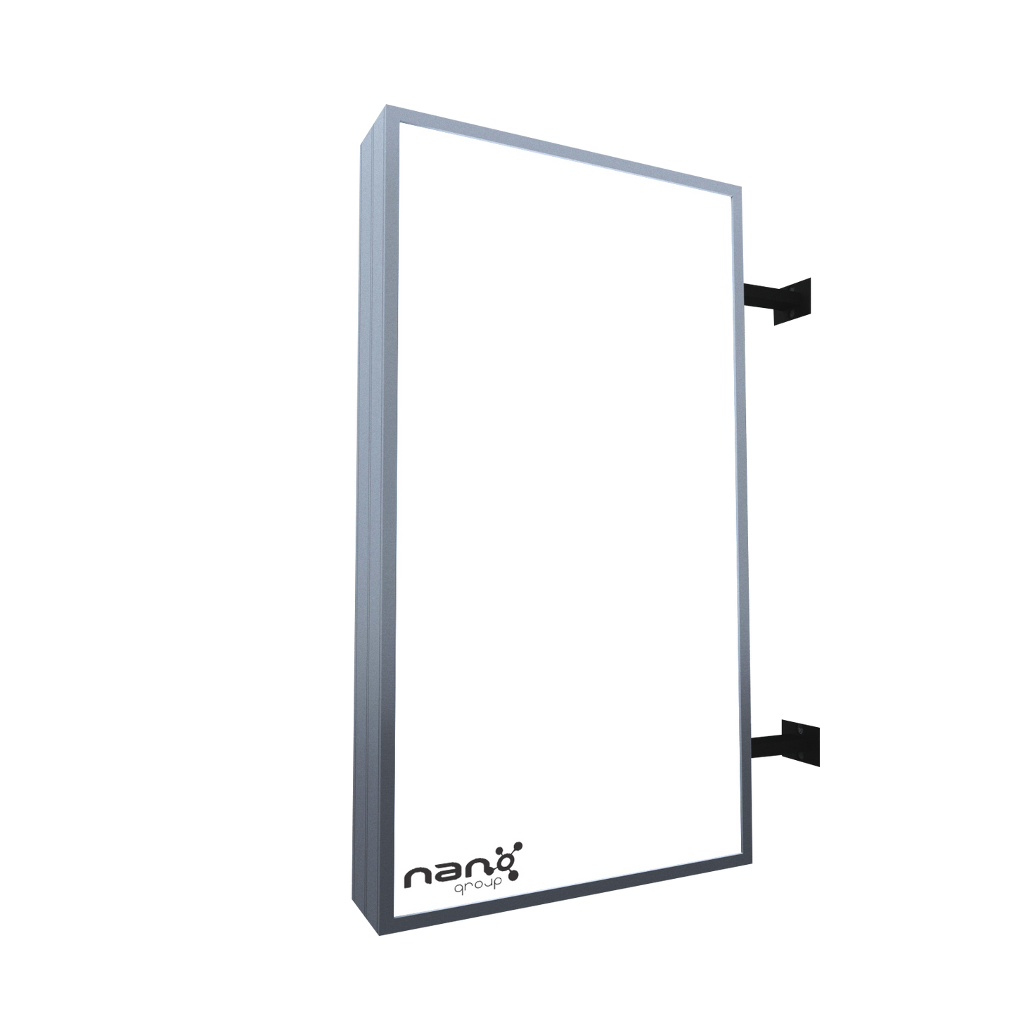 Casetă Luminoasă Dreptunghiulară cu Led, Dublă Față, 100x50 cm – Personalizabilă