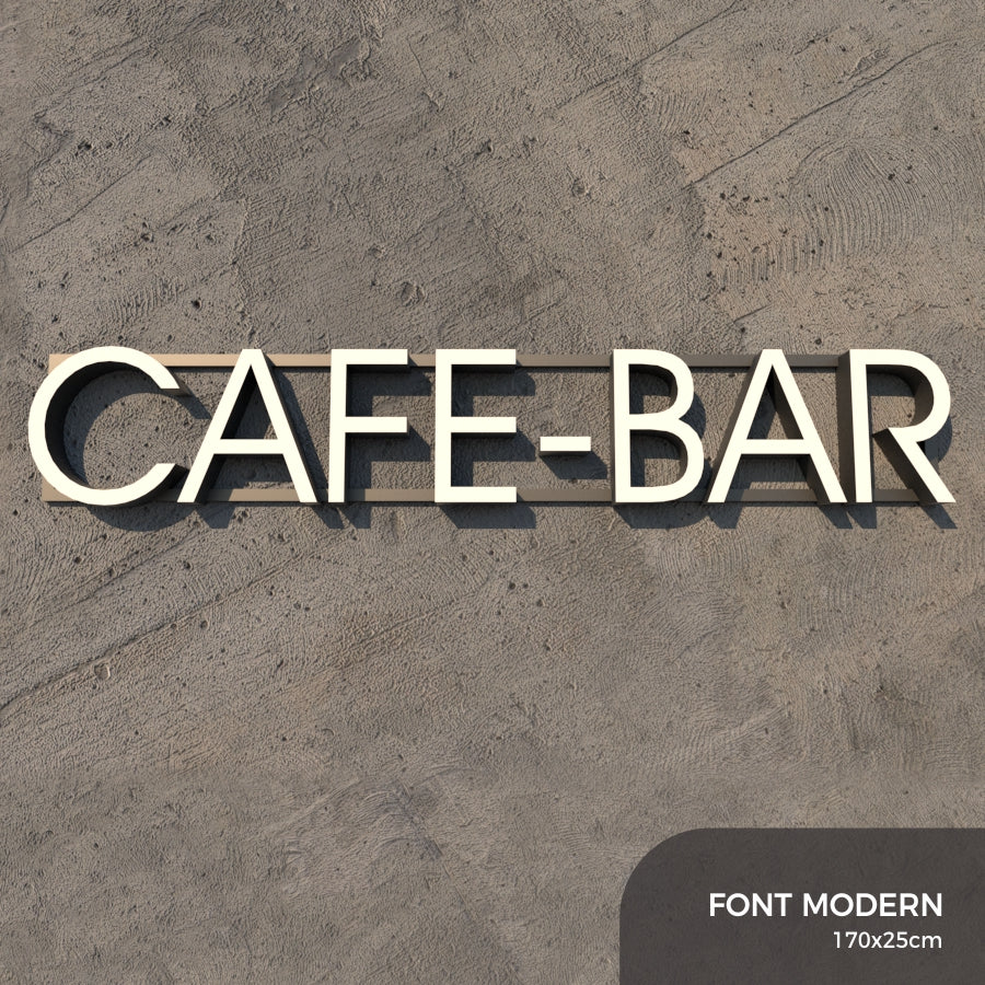 Set Litere Volumetrice Luminoase - CAFE-BAR