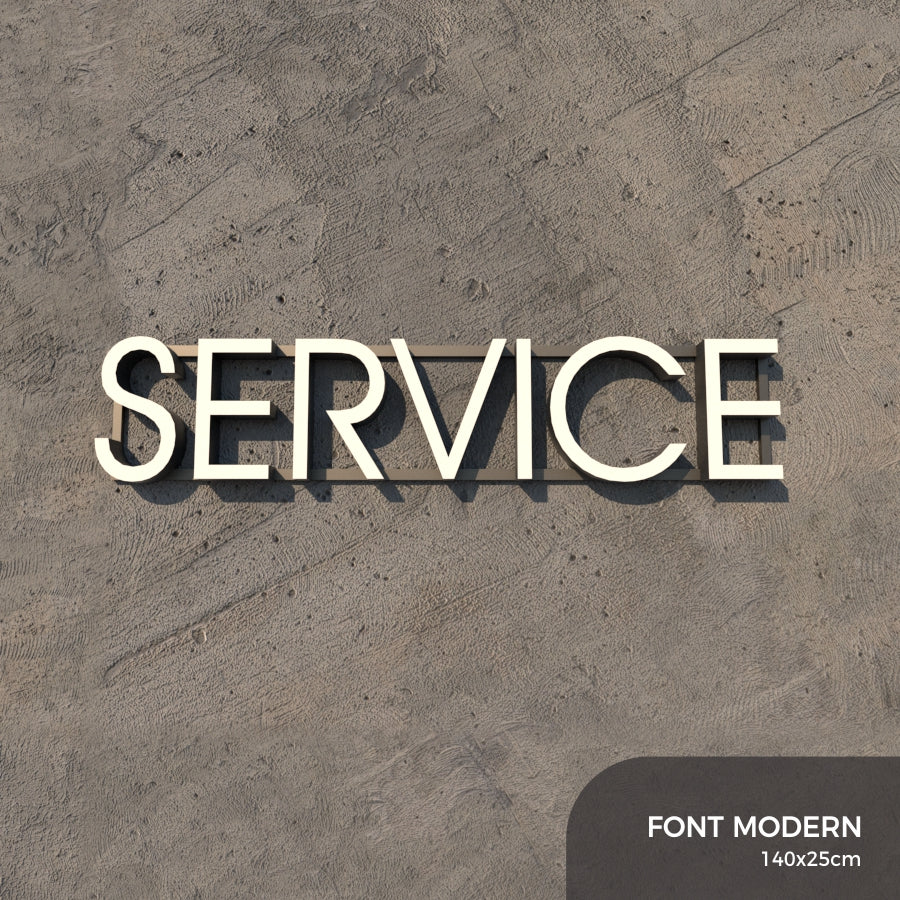 Set Litere Volumetrice Luminoase - SERVICE