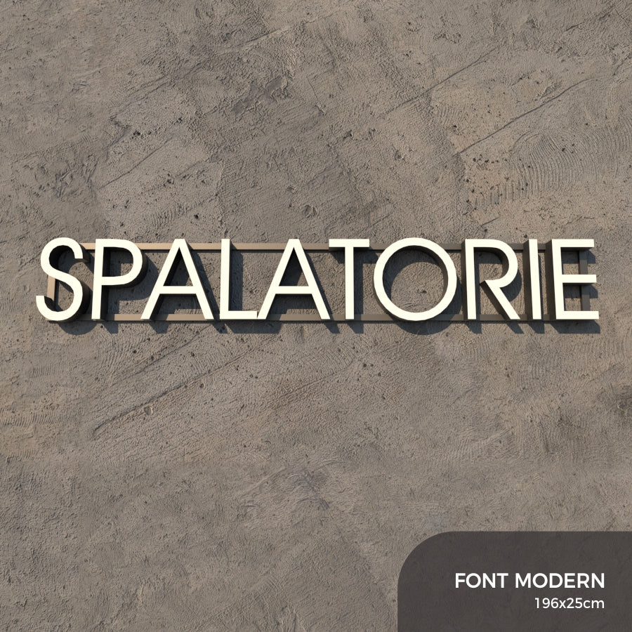 Set Litere Volumetrice Luminoase - SPALATORIE