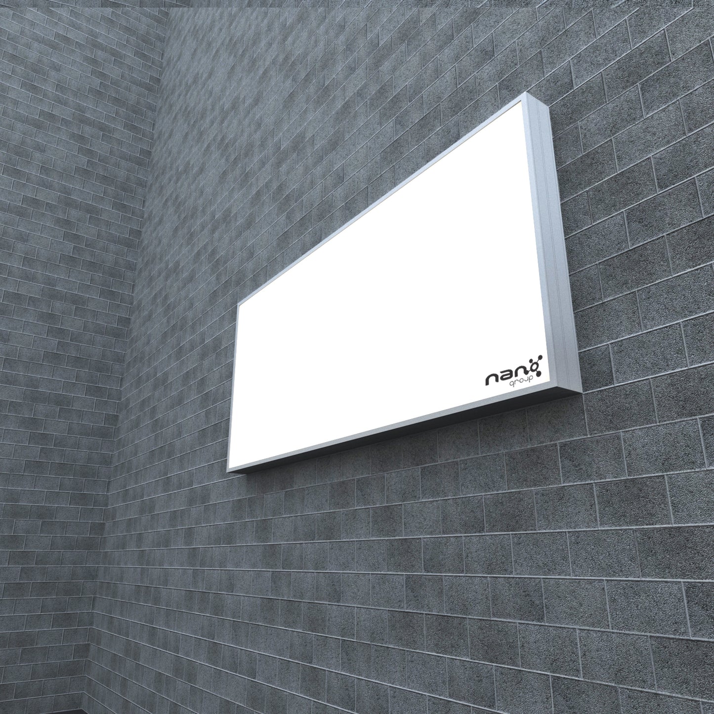 Casetă Luminoasă Dreptunghiulară cu Led, Simplă Față, 100x50 cm – Personalizabilă