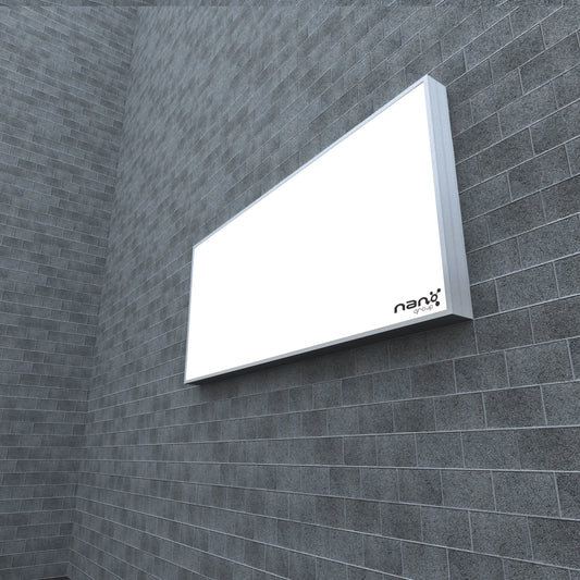 Casetă Luminoasă Dreptunghiulară cu Led, Simplă Față, 100x50 cm – Personalizabilă