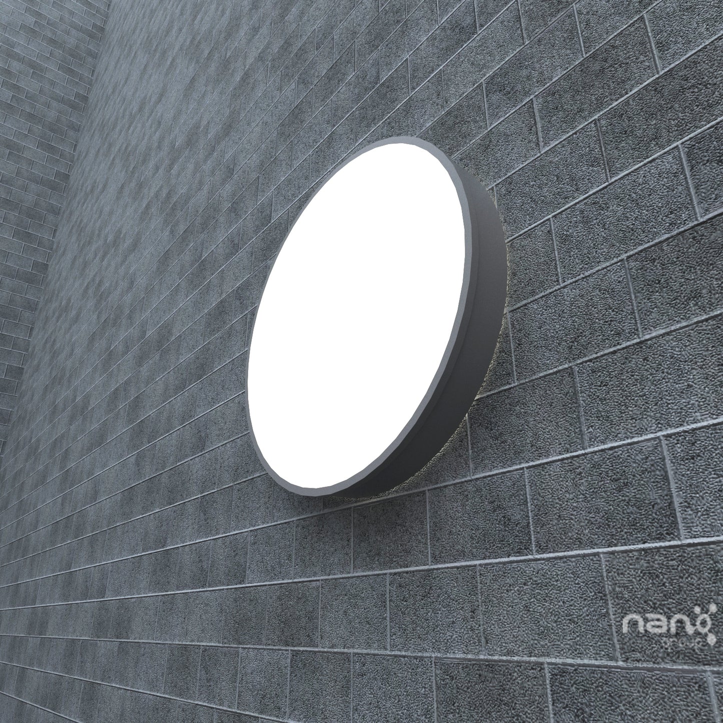 Casetă Luminoasă Rotundă cu Led, Simplă Față, 50 cm – Personalizabilă