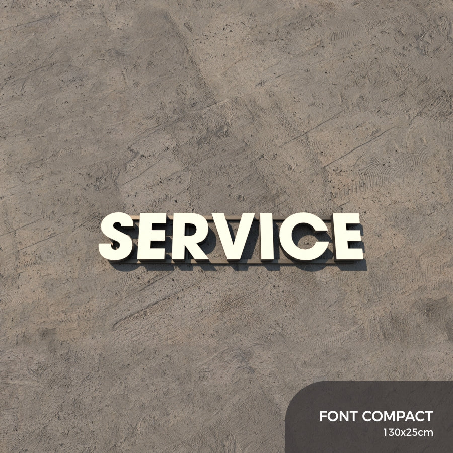 Set Litere Volumetrice Luminoase - SERVICE