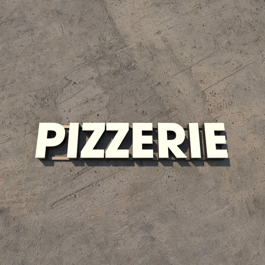 Set Litere Volumetrice Luminoase - PIZZERIE