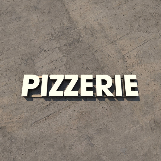 Set Litere Volumetrice Luminoase - PIZZERIE