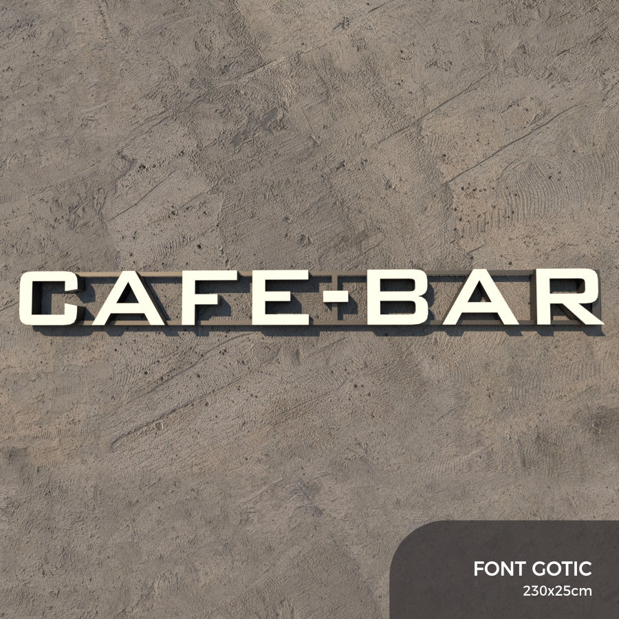 Set Litere Volumetrice Luminoase - CAFE-BAR