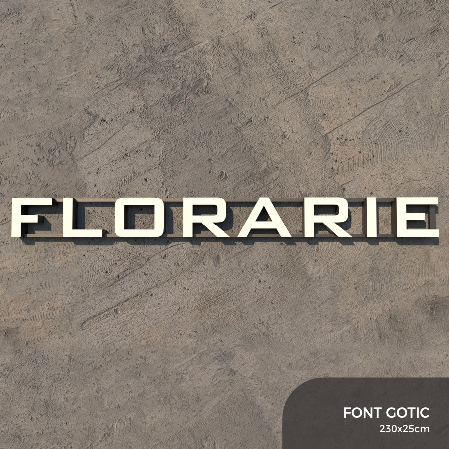 Set Litere Volumetrice Luminoase - FLORARIE