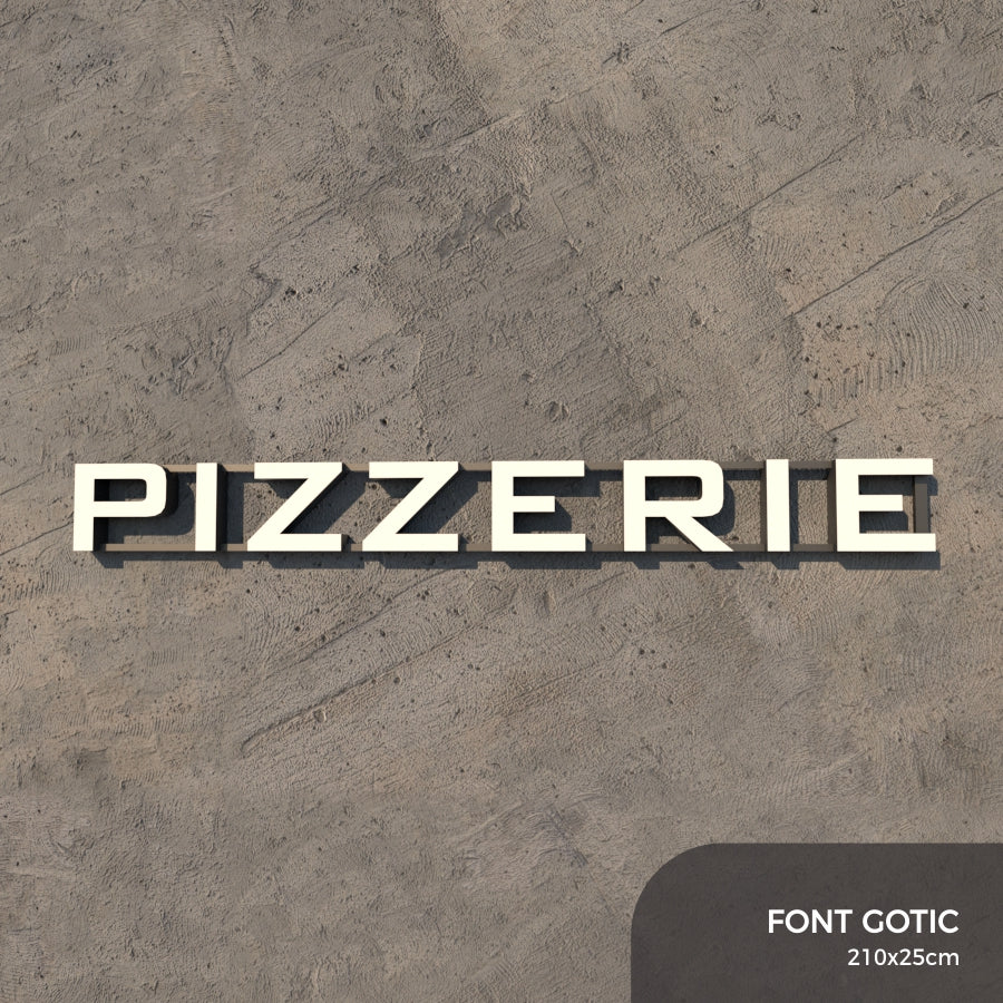Set Litere Volumetrice Luminoase - PIZZERIE