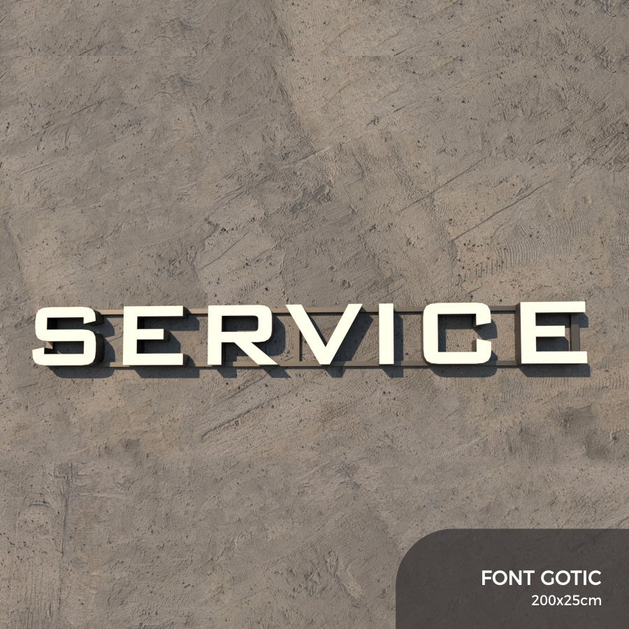 Set Litere Volumetrice Luminoase - SERVICE