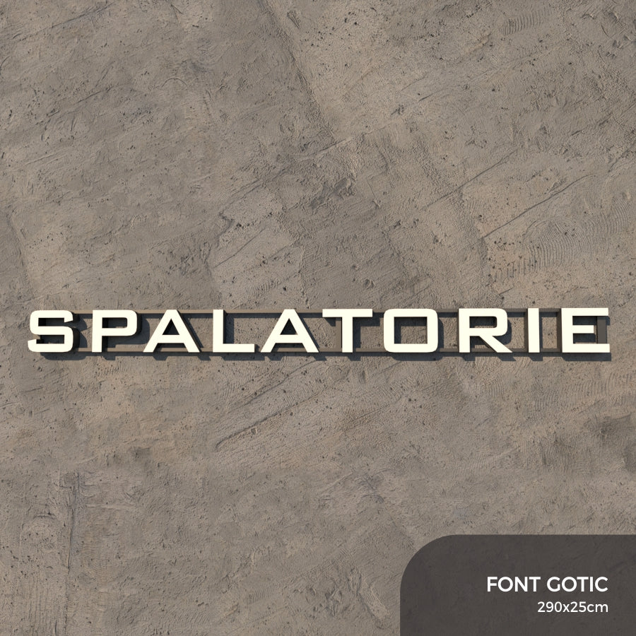 Set Litere Volumetrice Luminoase - SPALATORIE