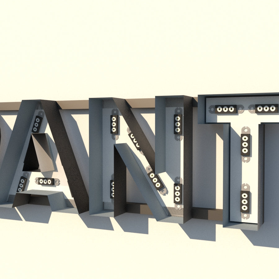 Set Litere Volumetrice Luminoase - MAGAZIN MIXT