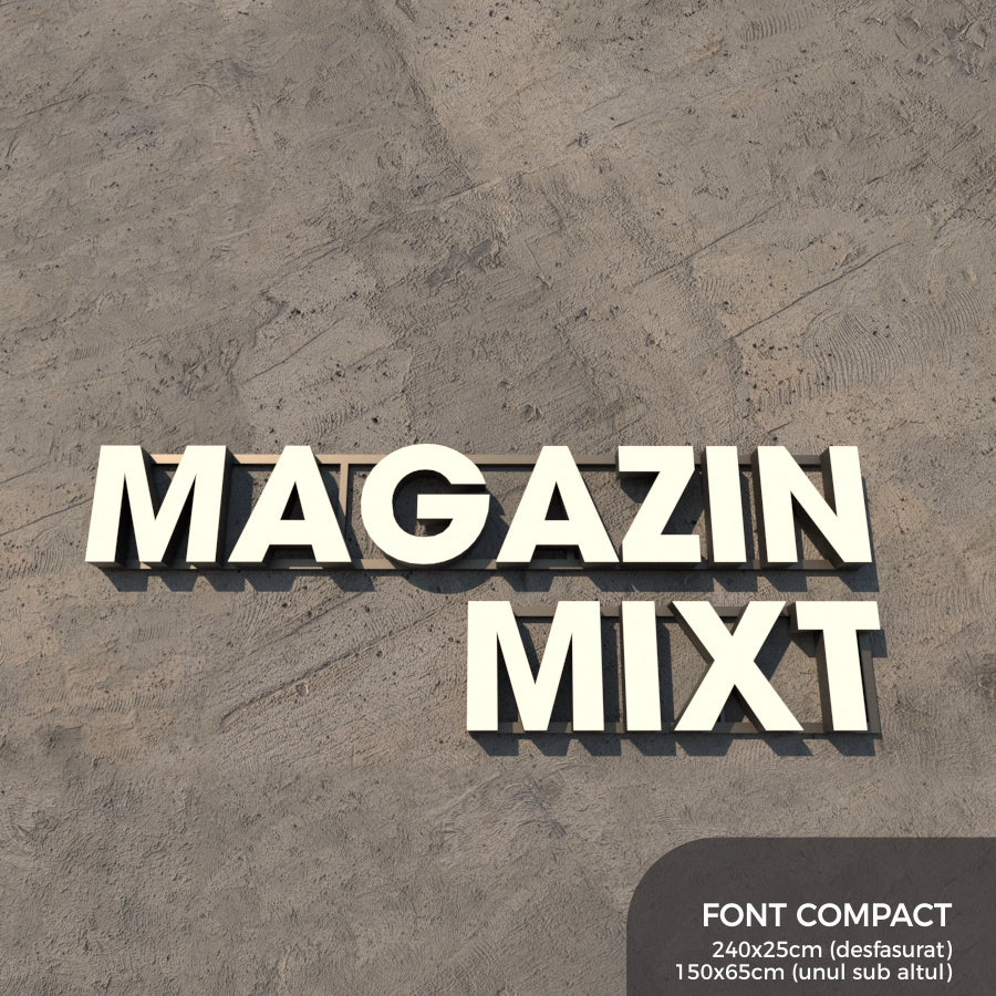 Set Litere Volumetrice Luminoase - MAGAZIN MIXT