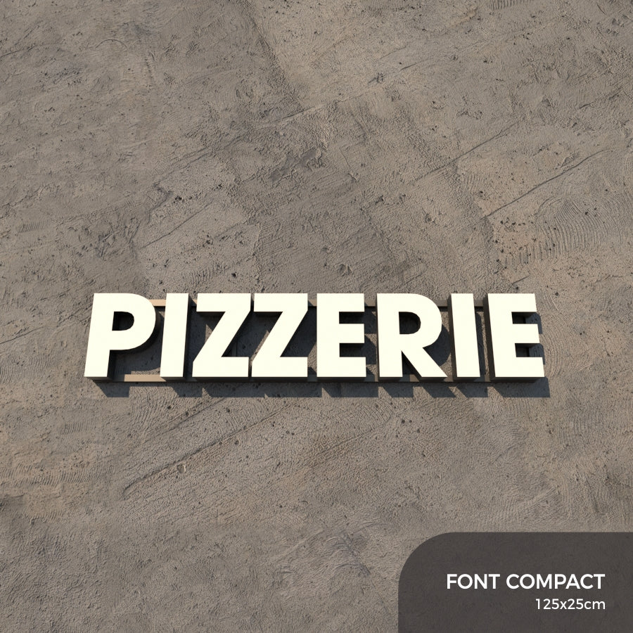 Set Litere Volumetrice Luminoase - PIZZERIE
