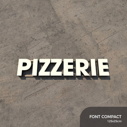 Set Litere Volumetrice Luminoase - PIZZERIE