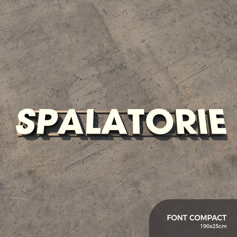 Set Litere Volumetrice Luminoase - SPALATORIE