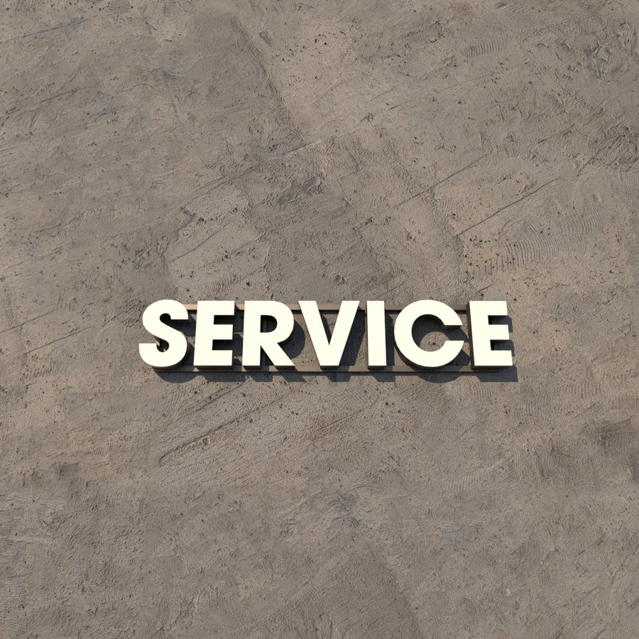 Set Litere Volumetrice Luminoase - SERVICE